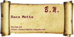 Baza Metta névjegykártya